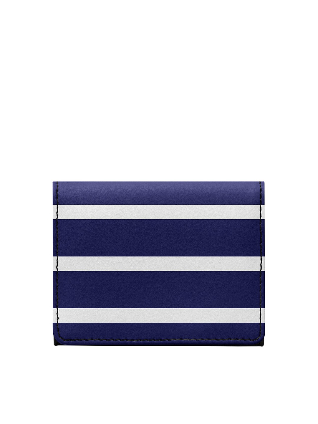 

DailyObjects Unisex Blue & White Striped PU Two Fold Wallet