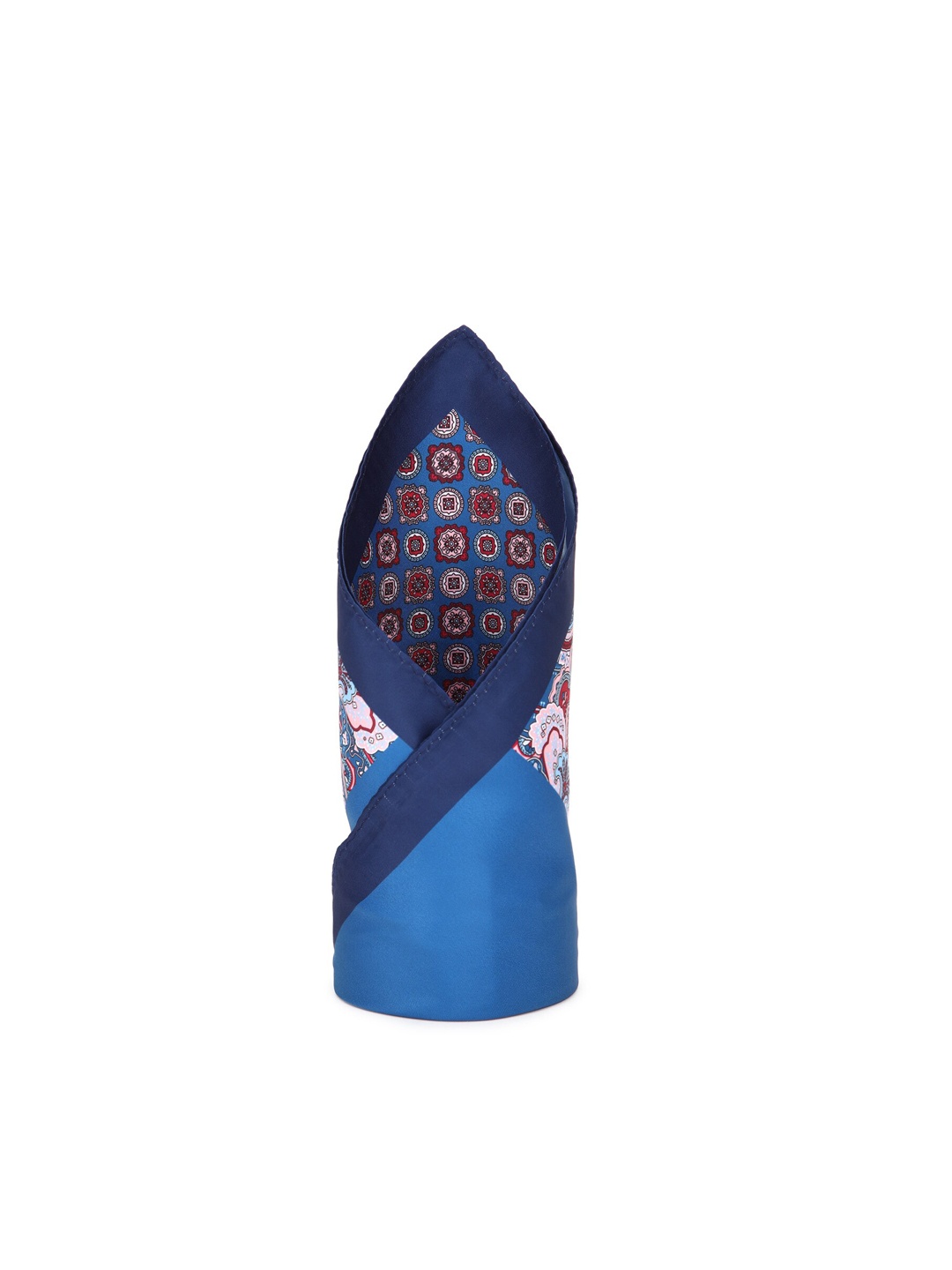 

Louis Philippe Men Blue Printed Pocket Square