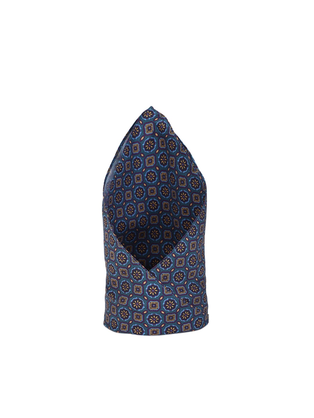 

Van Heusen Men Navy Blue Printed Microfibre Pocket Square