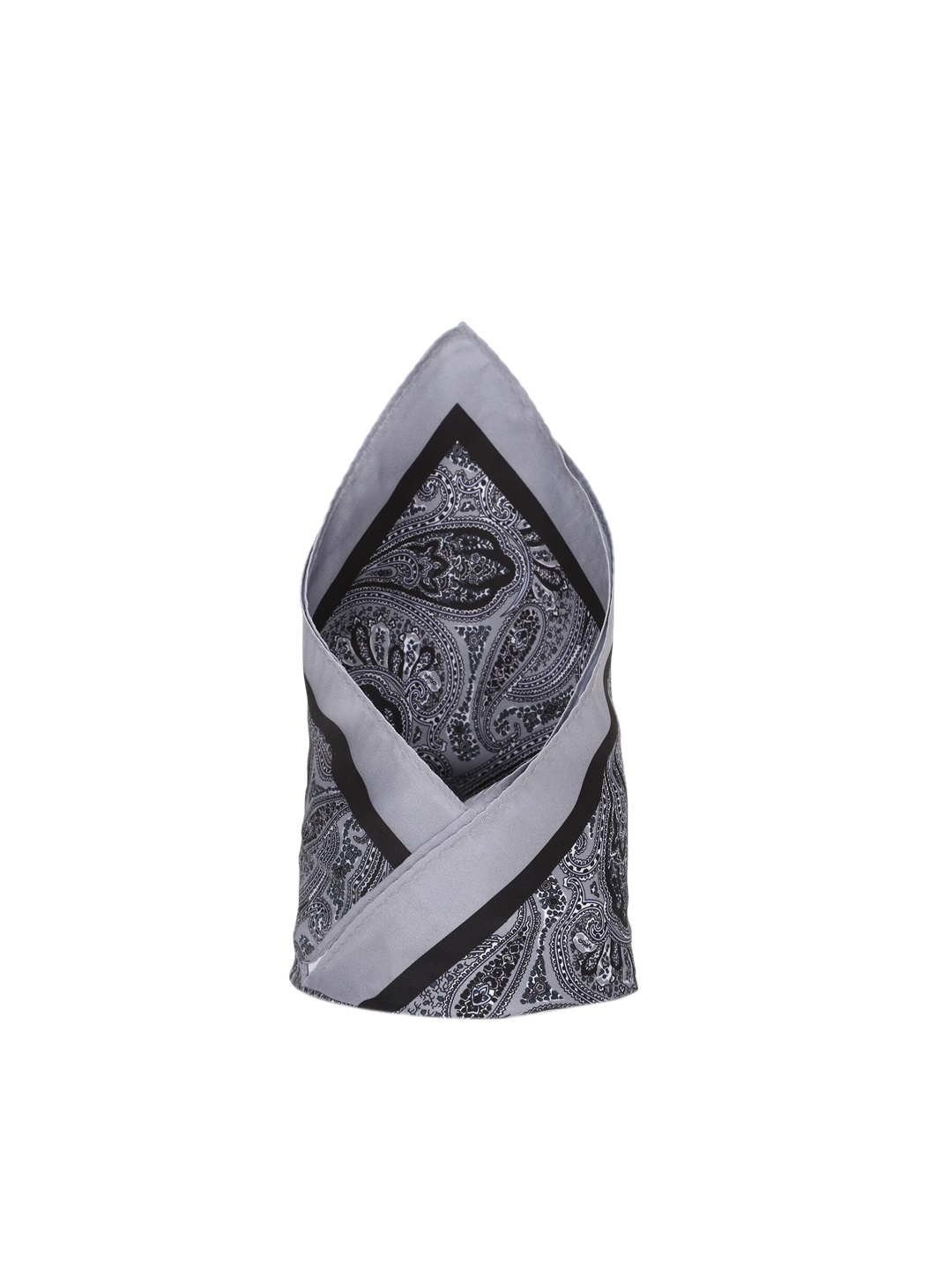 

Van Heusen Men Grey Ethnic Motifs Printed Microfibre Pocket Square