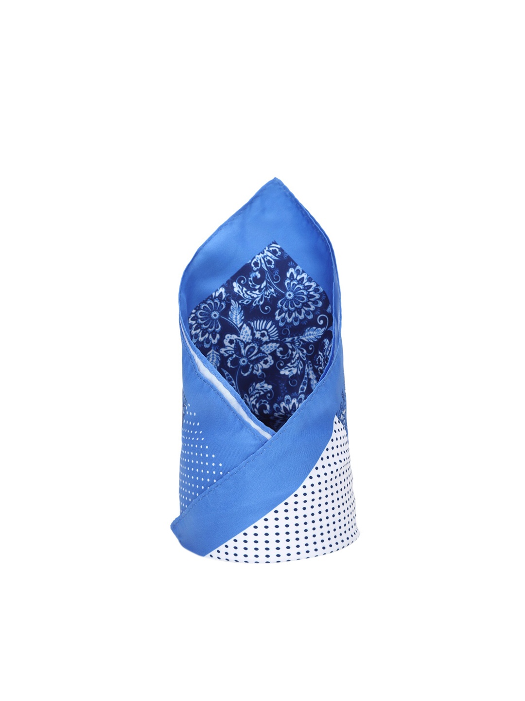 

Van Heusen Men Blue Floral Printed Microfibre Pocket Square