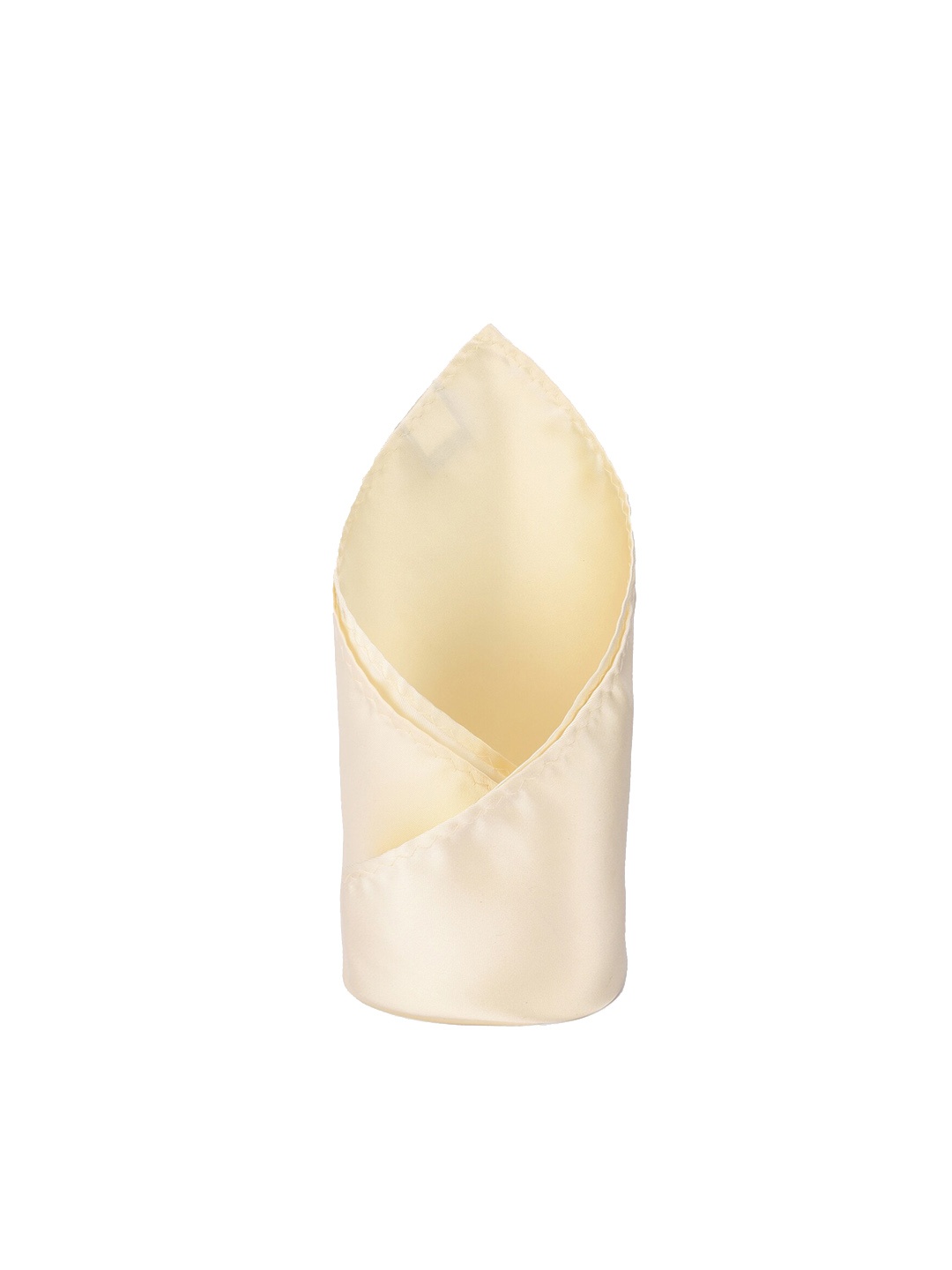 

Louis Philippe Men Cream-Coloured Solid Pocket Square