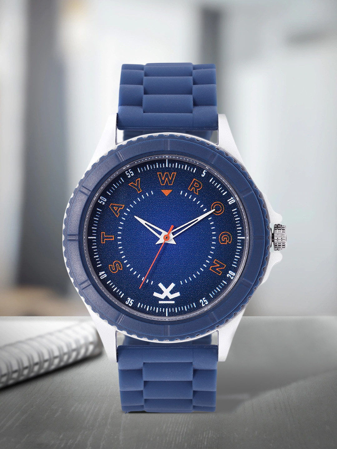 

WROGN Men Blue Printed Dial & Straps Trend Savy Analogue Watch WRG00047E