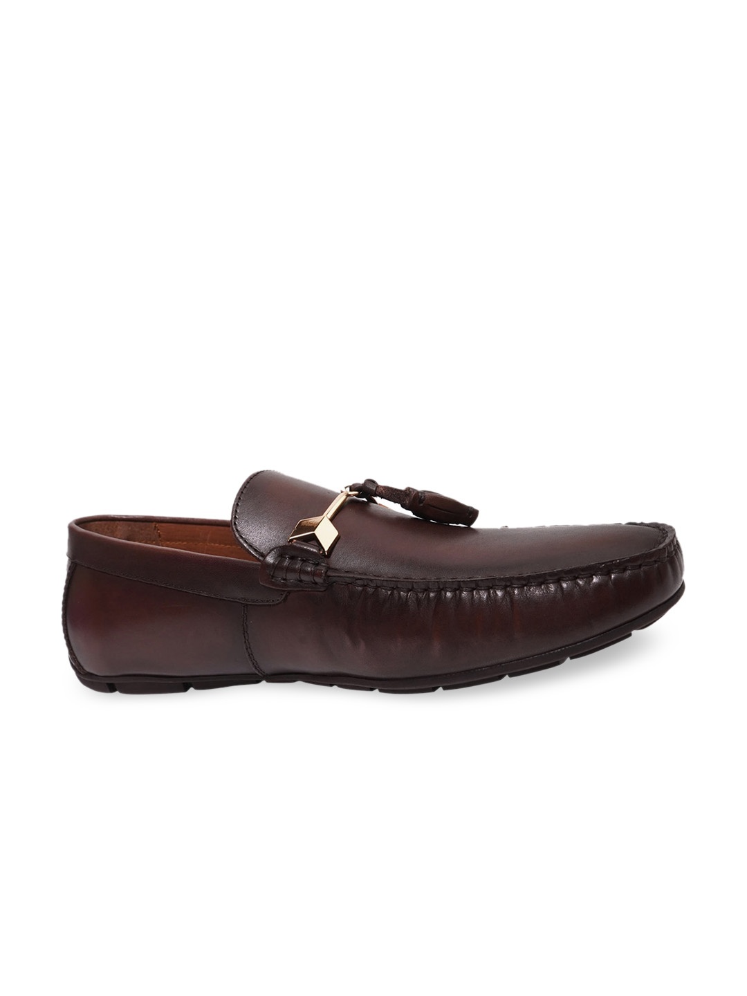 

Cobblerz Men Coffee Brown Leather Loafers
