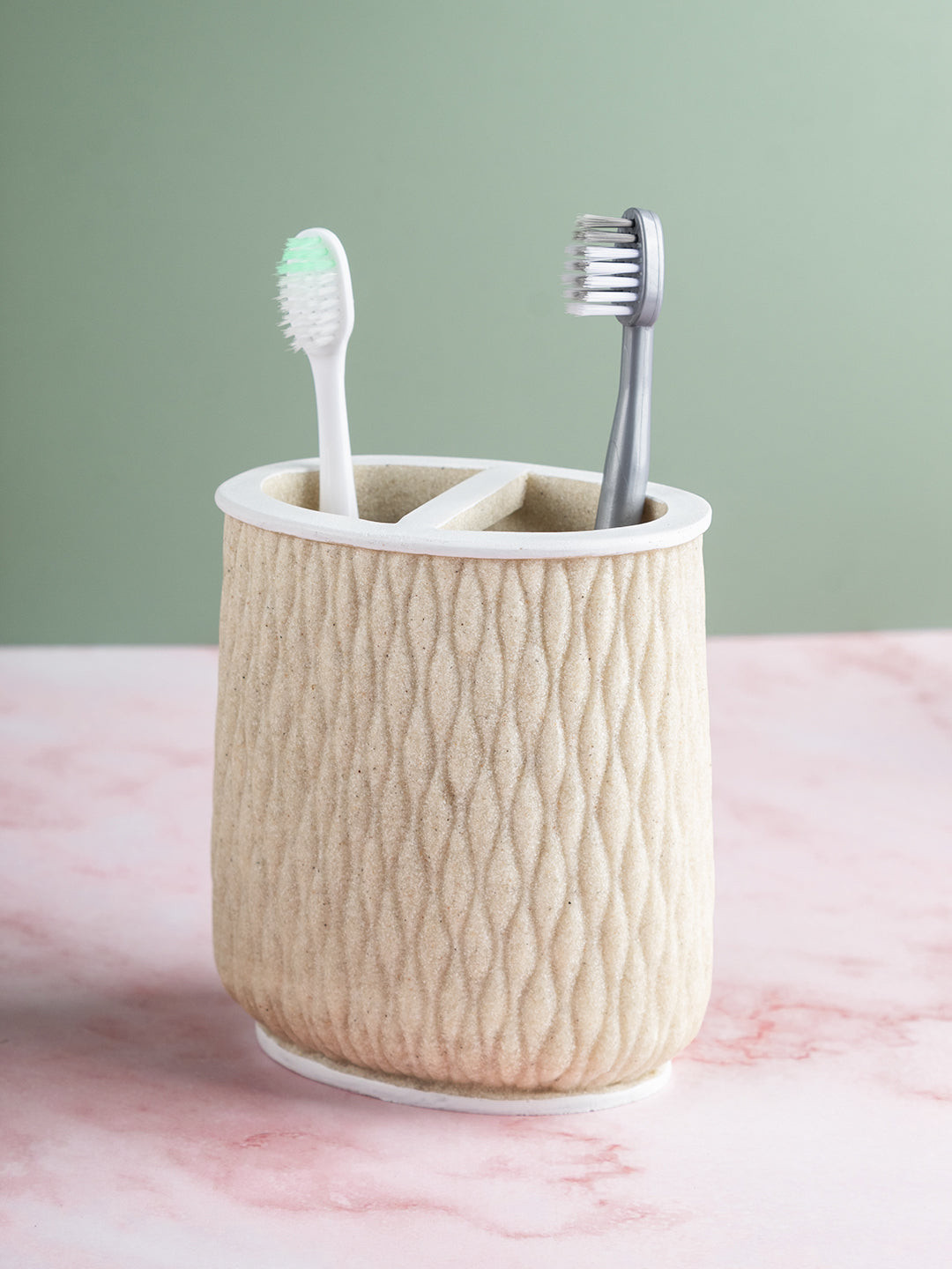 

MARKET99 Cream Textured Resin Soap Dispenser 290 ml