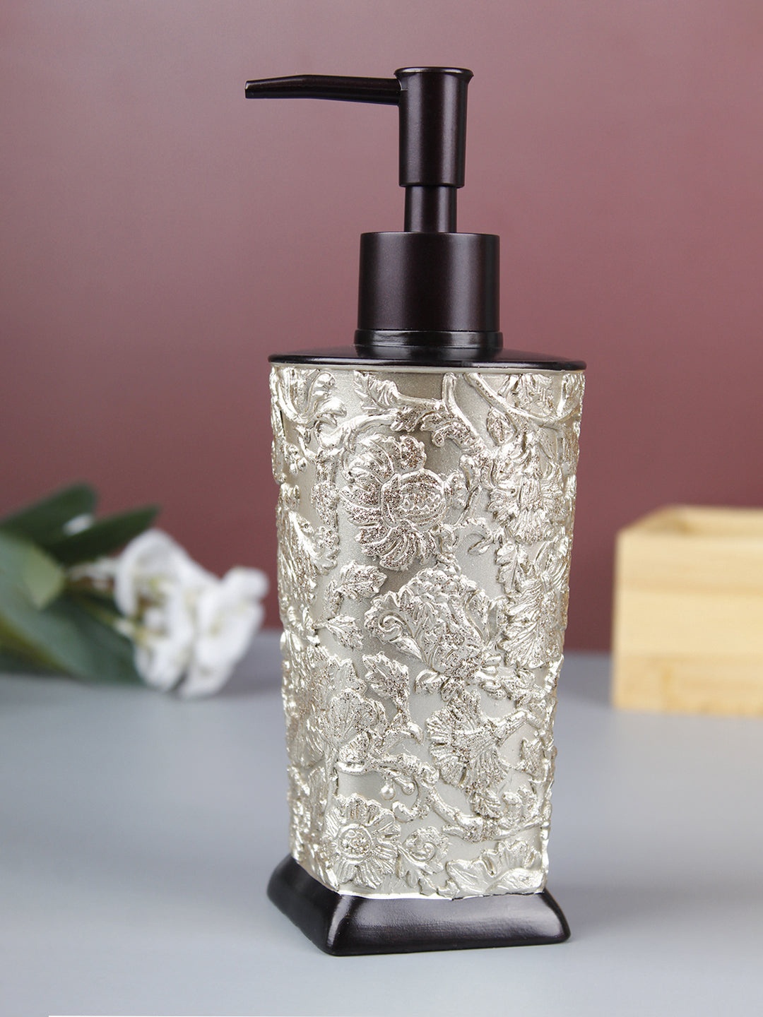 

MARKET99 Black Resin Soap Dispenser 350 Ml