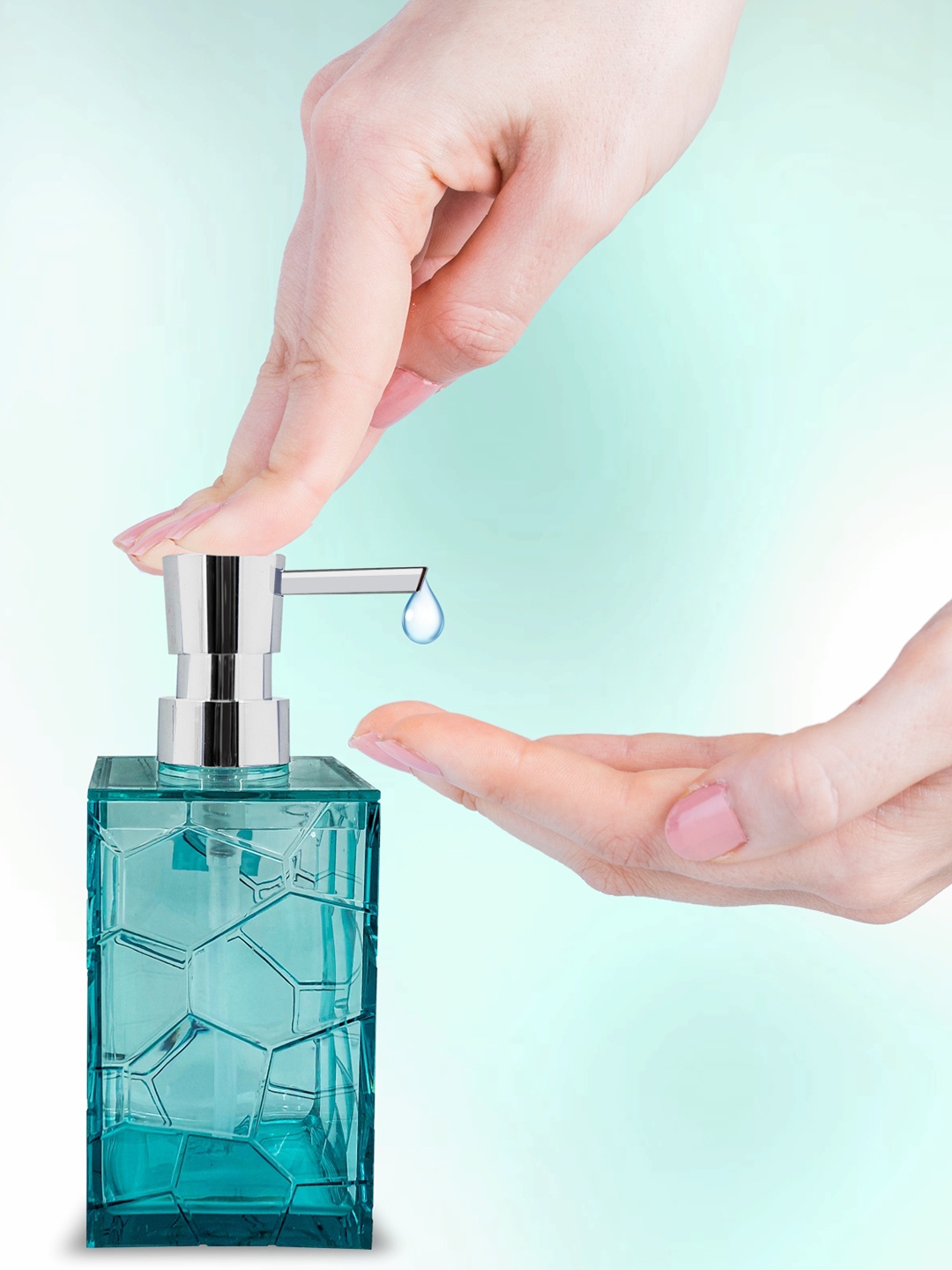 

MARKET99 Blue Textured Soap Dispenser 250 ML