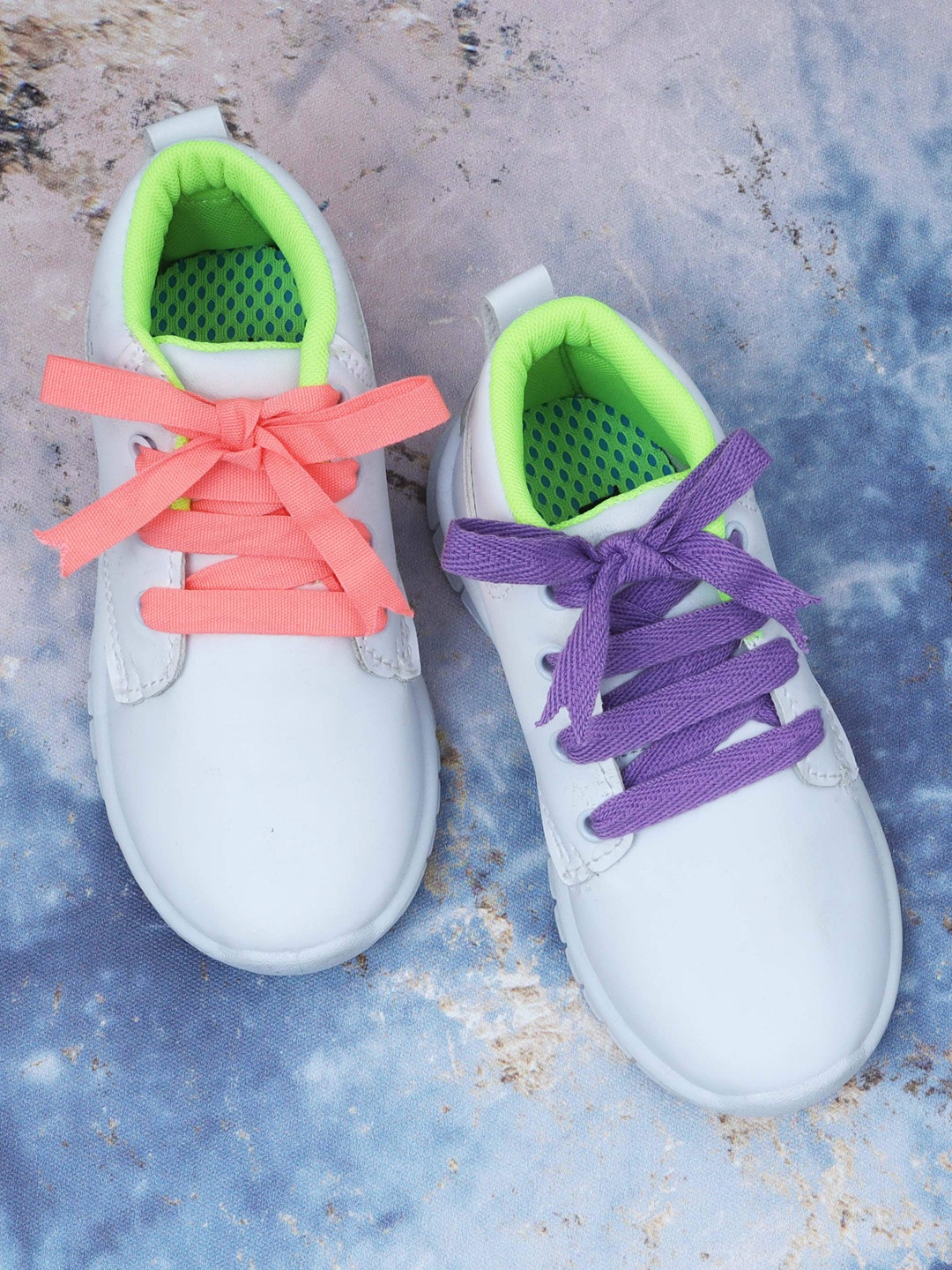 

DChica Girls White Solid Mid Top Sneakers
