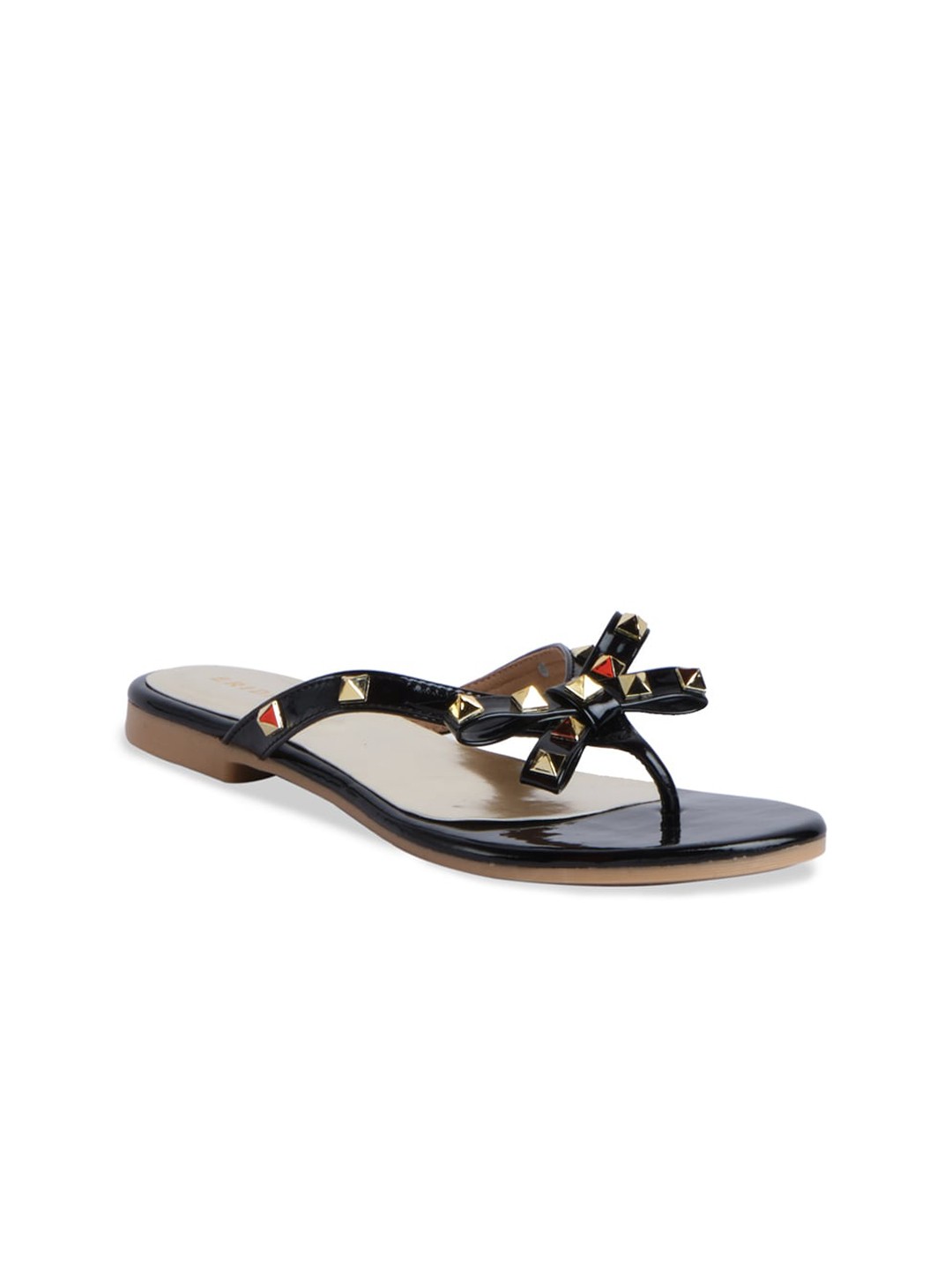 

ERIDANI Pecan Embellished Flats, Black