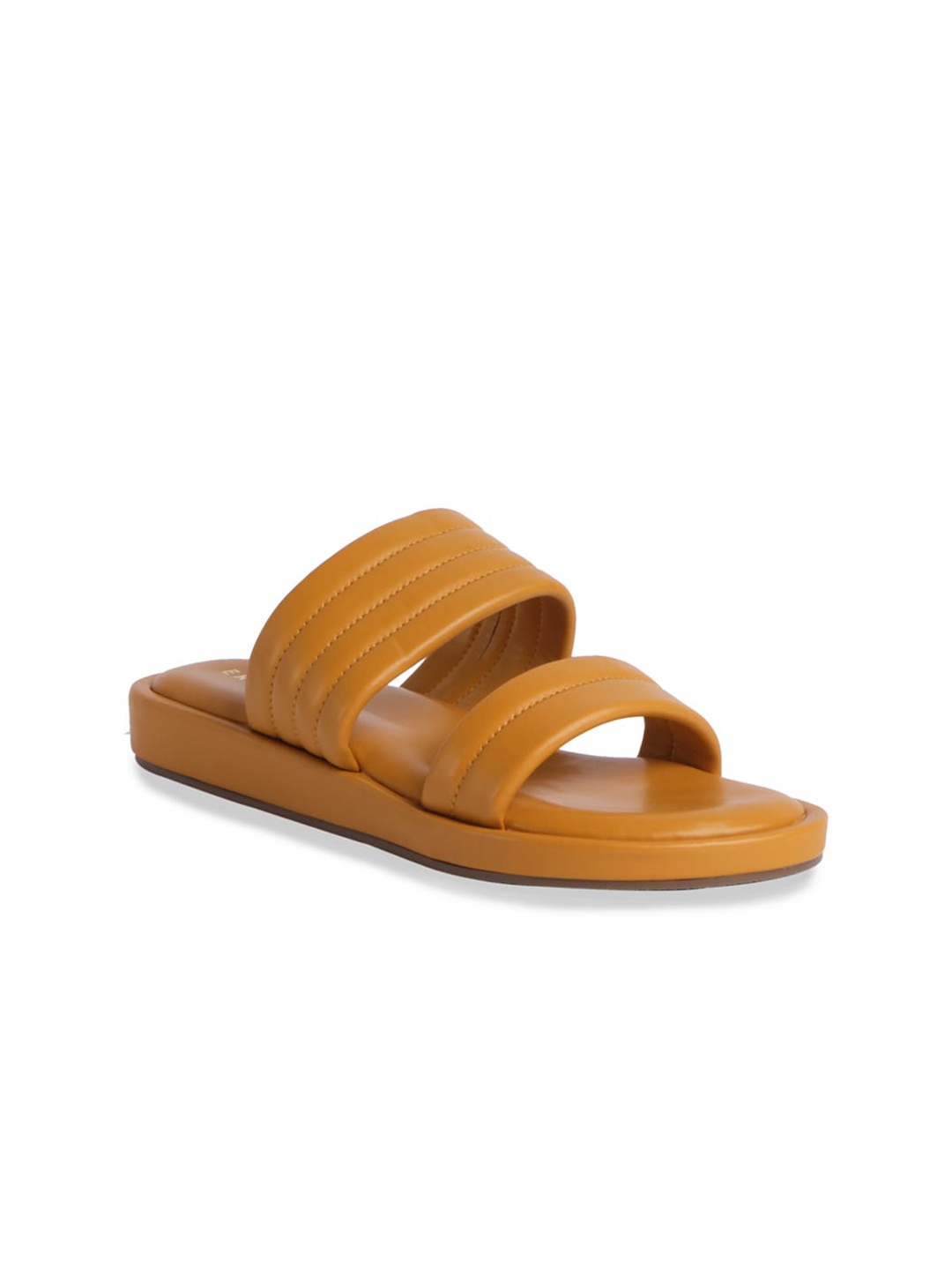 

ERIDANI Women Yellow Solid Open Toe Flats