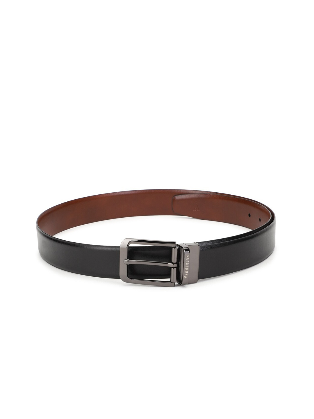 

Van Heusen Men Black Leather Formal Belt