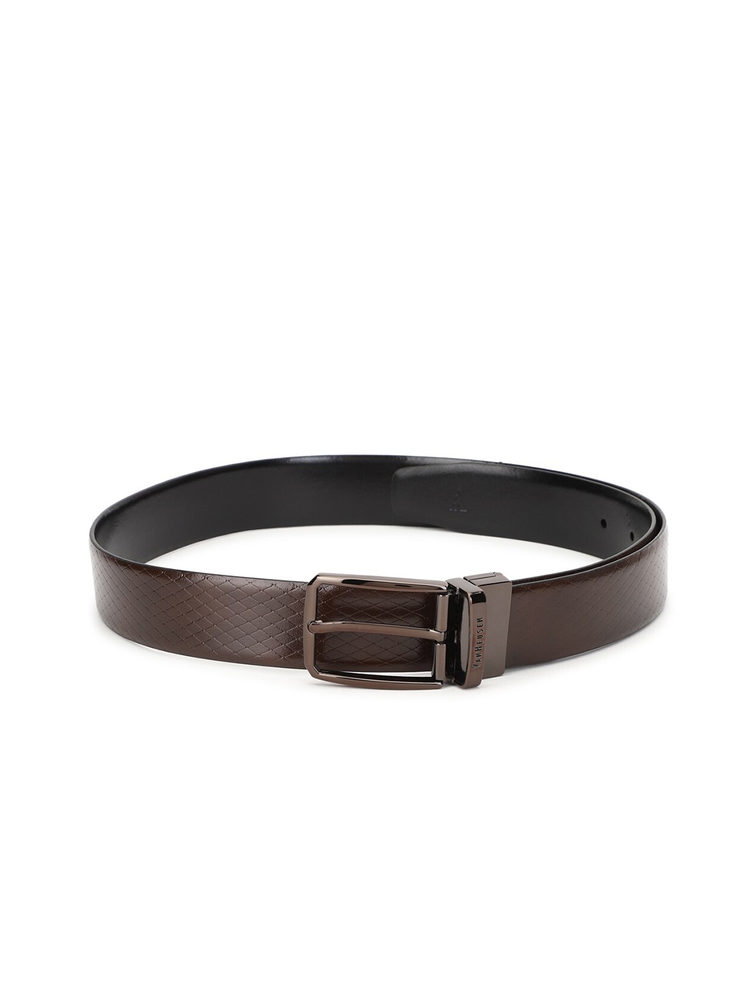 

Van Heusen Men Black Textured Leather Formal Belt
