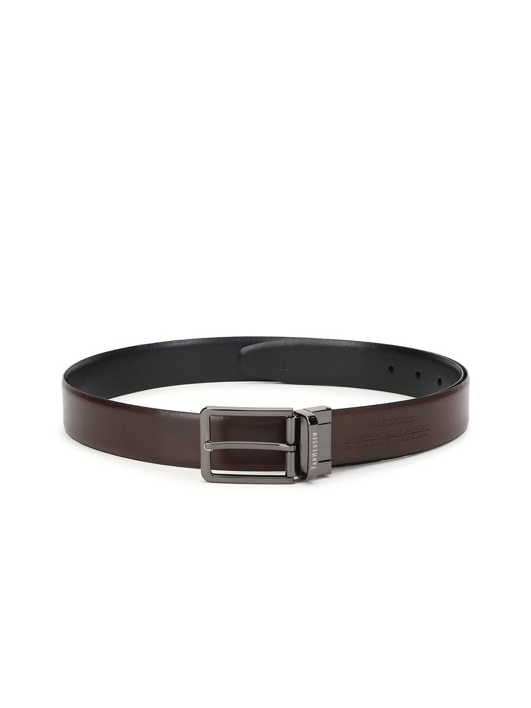 

Van Heusen Men Black & Brown Leather Reversible Formal Belt