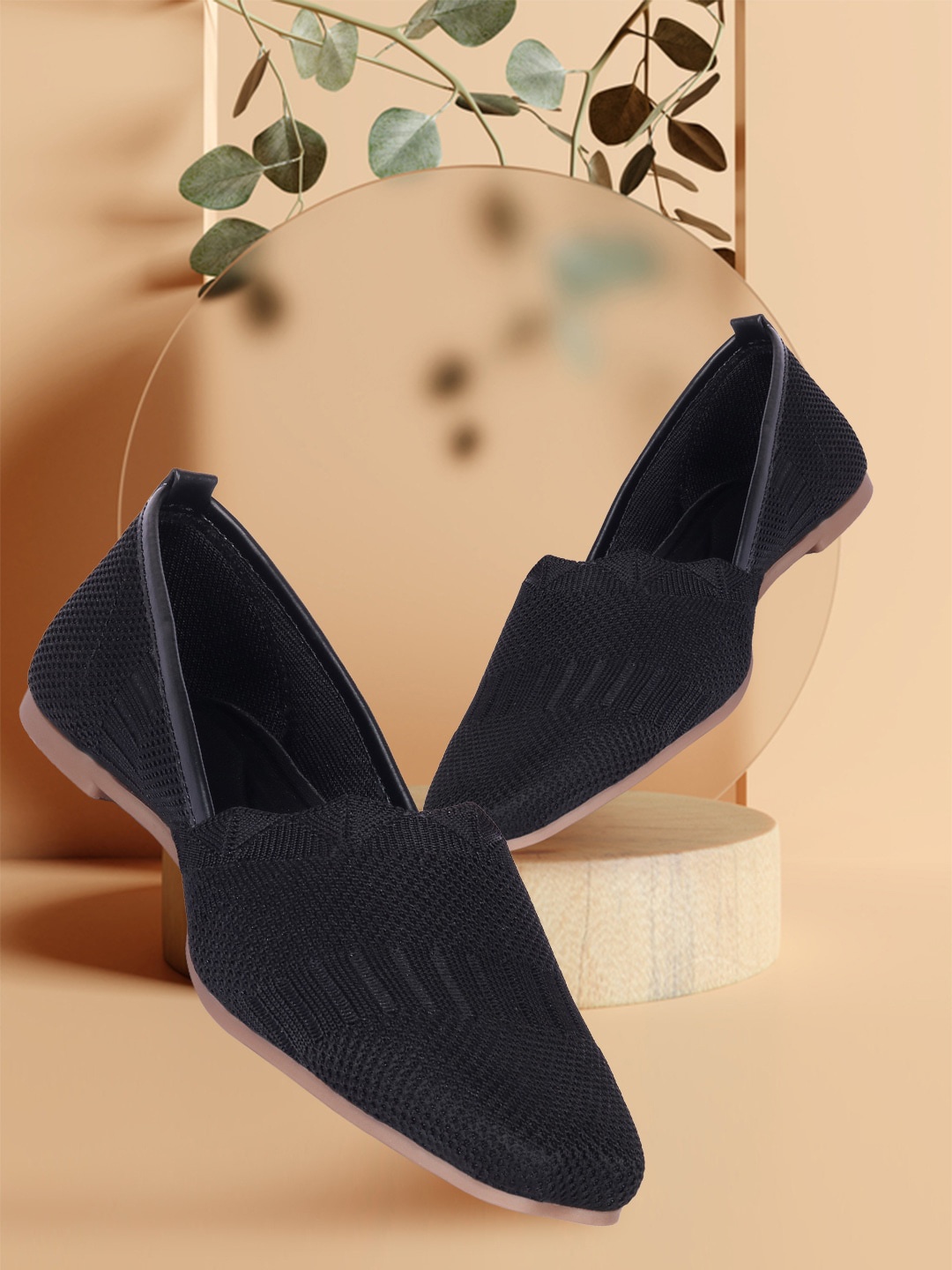 

Alishtezia Women Black Casual Mules Flats