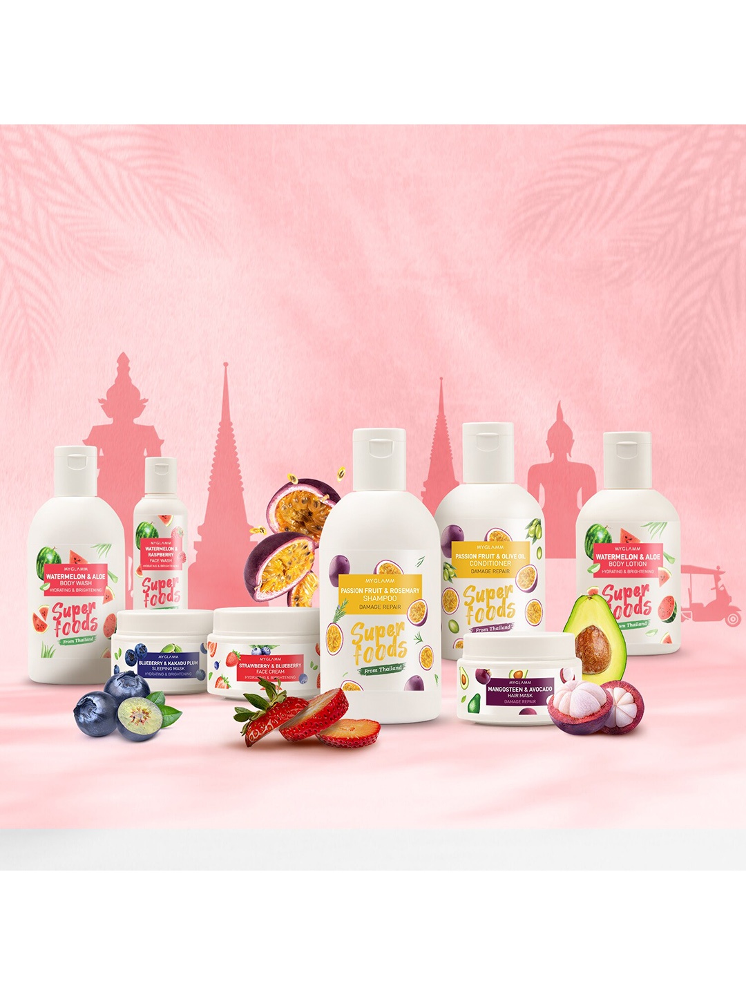 

MyGlamm Superfoods Watermelon & Raspberry Face Wash - 120 ml, White