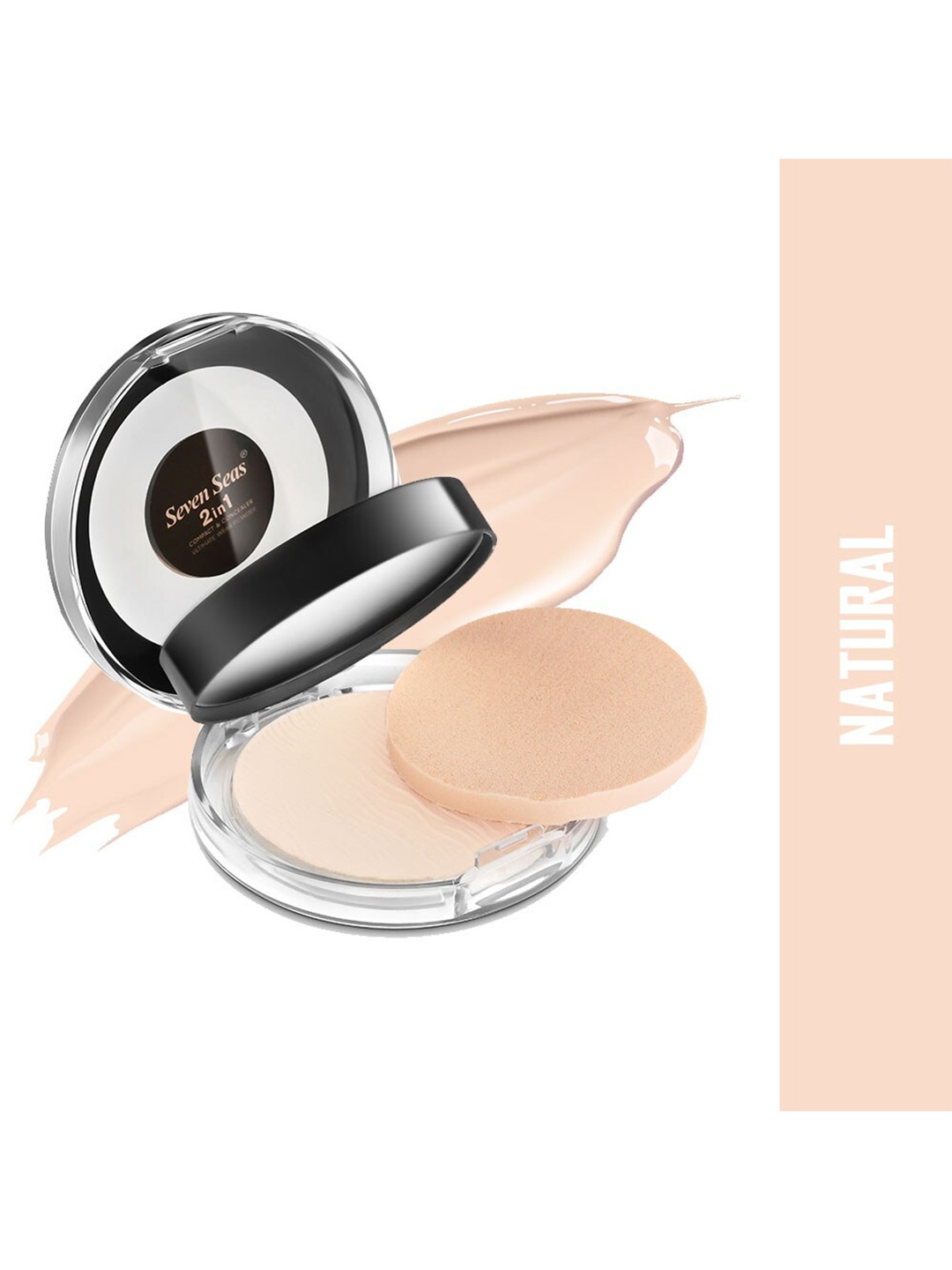 

Seven Seas 2-In-1 Compact & Concealer Ultimate Wear Powder Compact - Natural 01, Beige