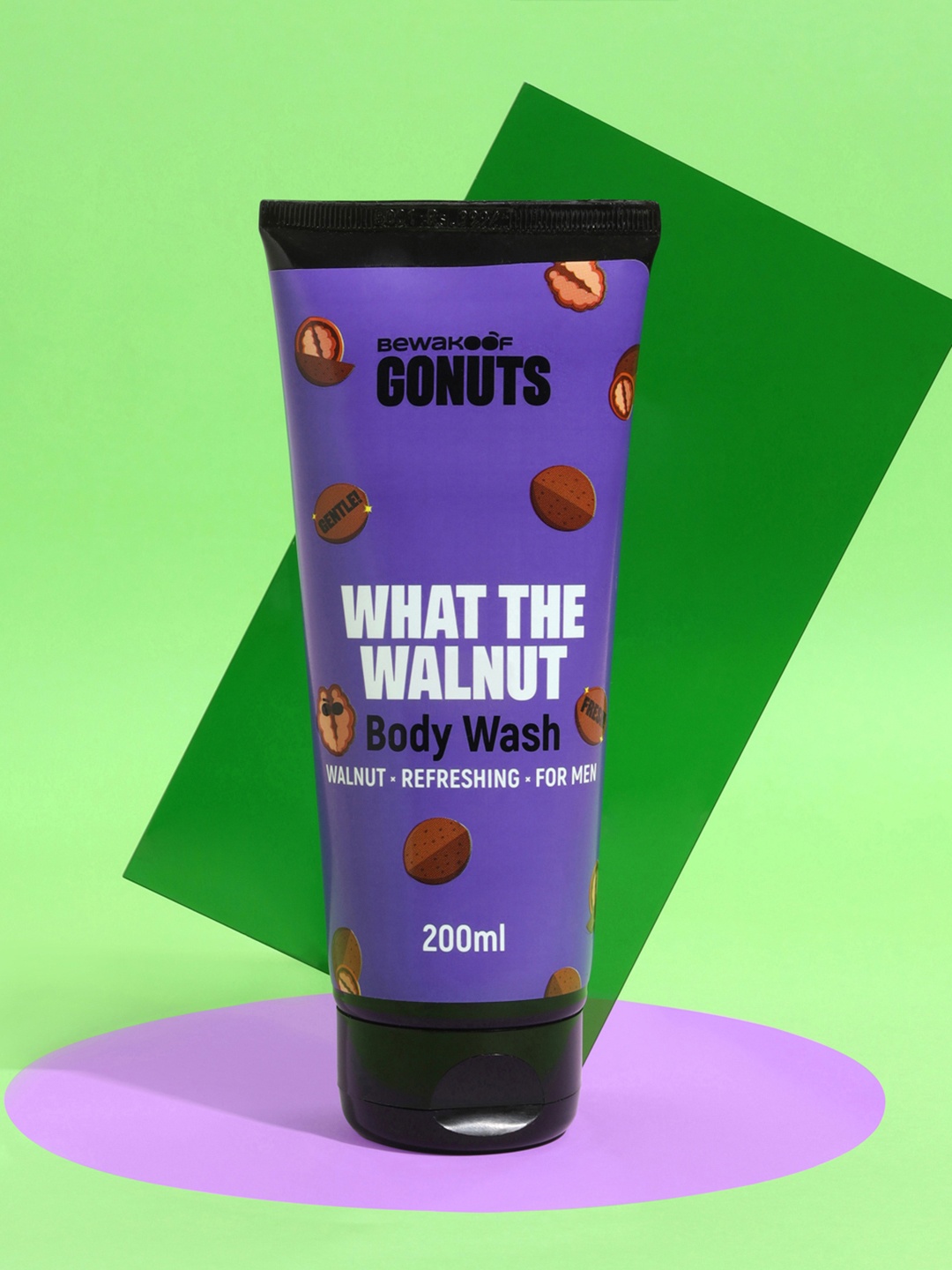 

GONUTS BY BEWAKOOF What The Walnut Body Wash with Glycerin 200 ml, Purple