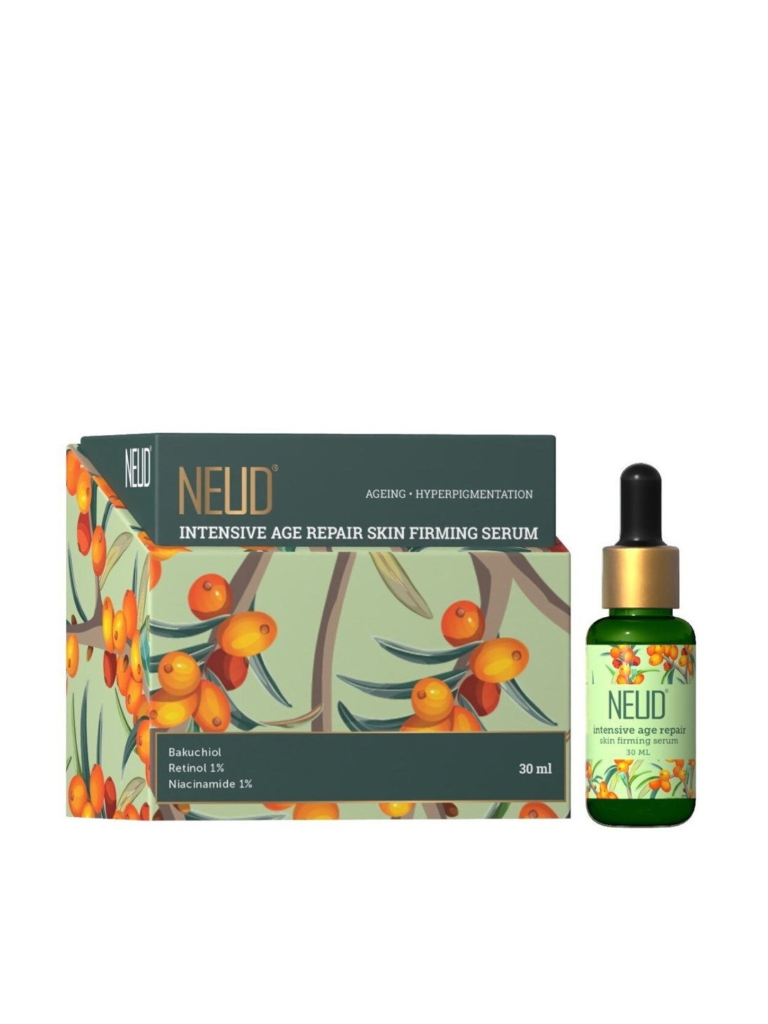 

NEUD Intensive Age Repair Skin Firming Serum with Retinol & Niacinamide 30 ml, Green