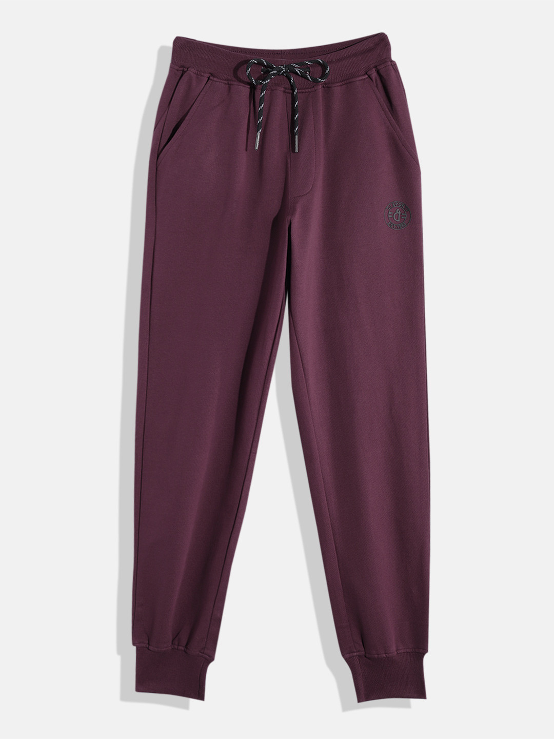 

Gini and Jony Boys Pure Cotton Mid-Rise Regular Fit Joggers, Maroon