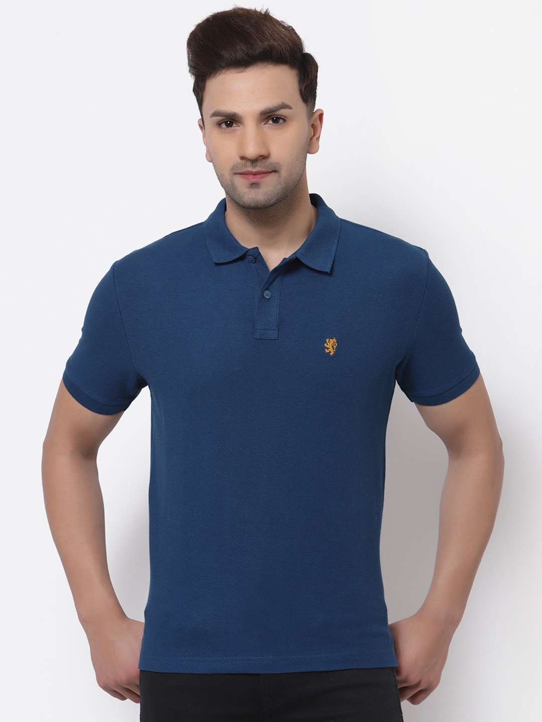 

Red Tape Men Teal Polo Collar T-shirt