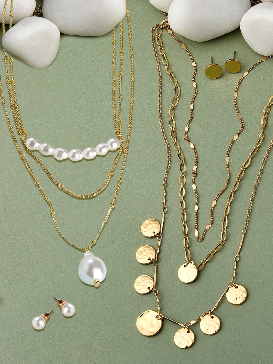 

AMI Set of 2 Gold-Plated Layered Jewellery Set