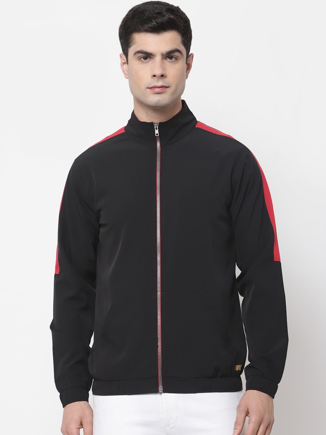 

Yuuki Men Black & Red Lightweight Training or Gym Sporty Jacket