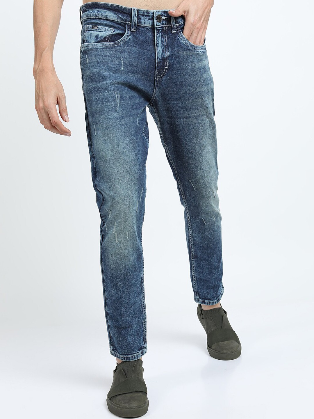 

HIGHLANDER Men Blue Tapered Fit Stretchable Jeans