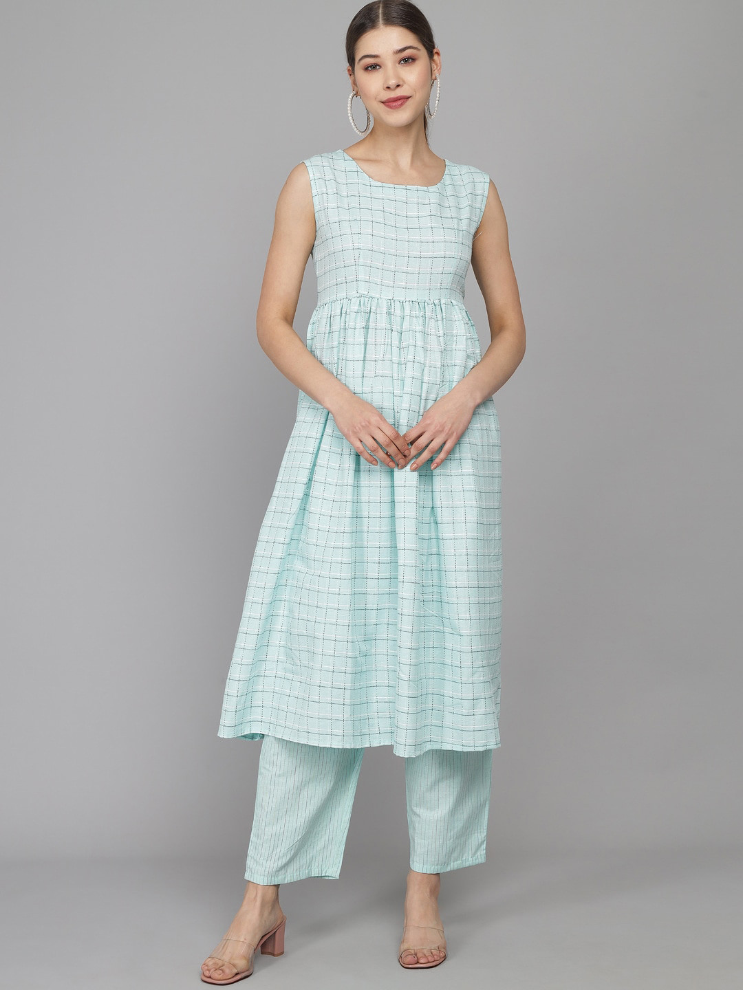 

Prakhya Women Blue Kurta with Trousers