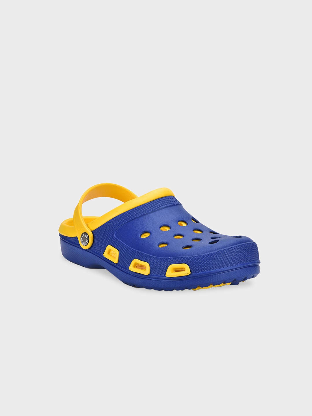 

Aqualite Men Blue & Yellow PU Clogs