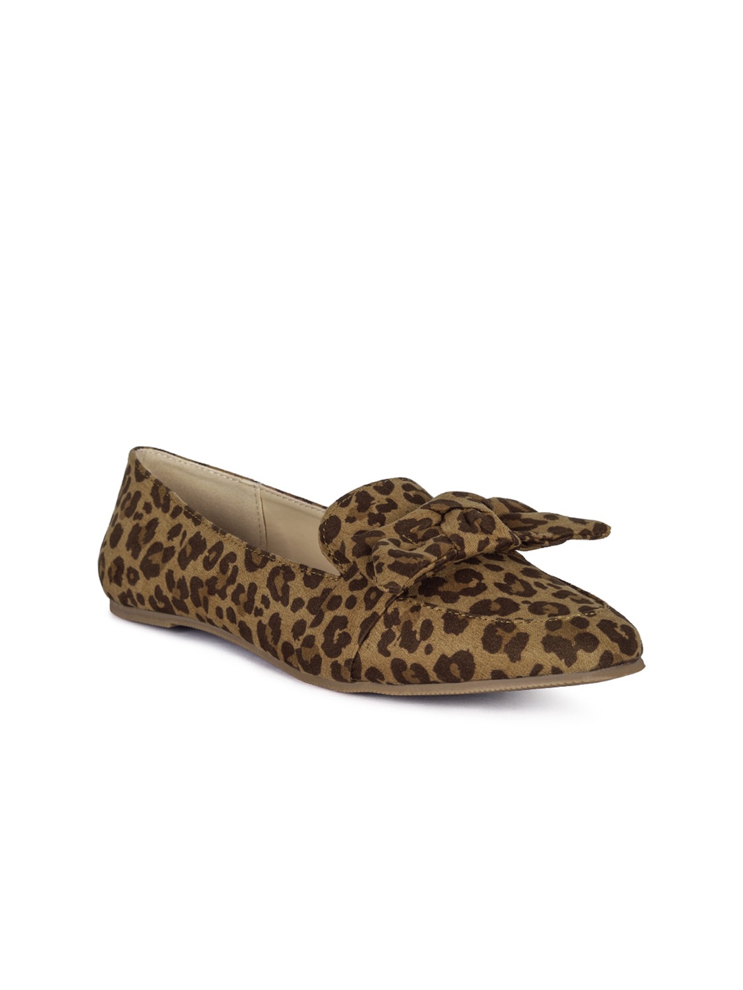 

London Rag Women Brown Animal Printed Loafers