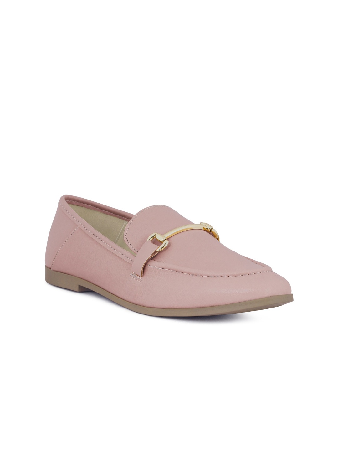 

London Rag Women Pink Horsebit Loafers