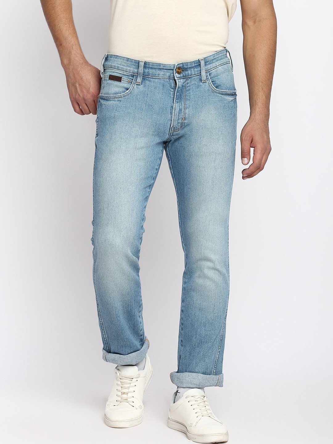 

Wrangler Men Blue Millard Heavy Fade Cotton Jeans