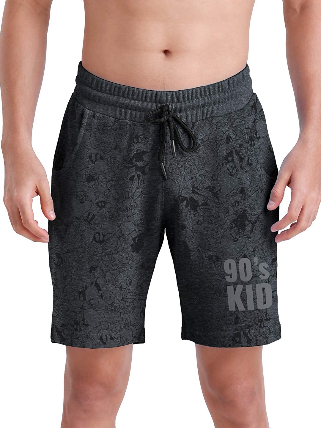 

The Souled Store Men Charcoal Looney Tunes Printed Regular Fit Shorts