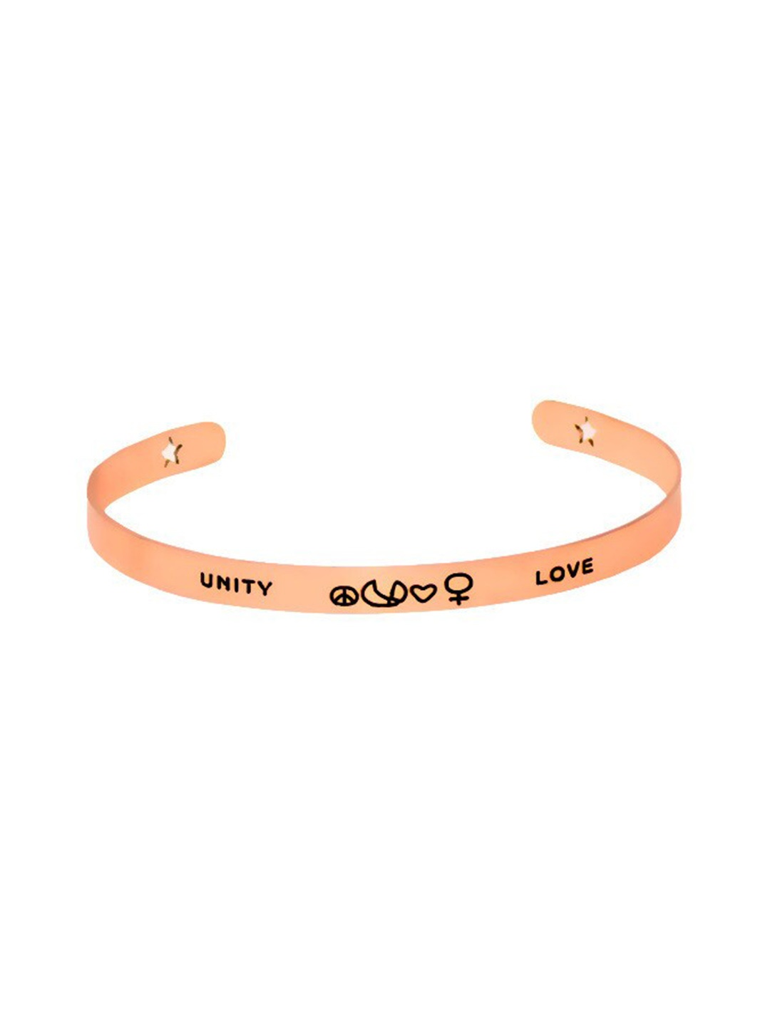 

Arendelle Women Rose Gold-Toned Printed Bracelet