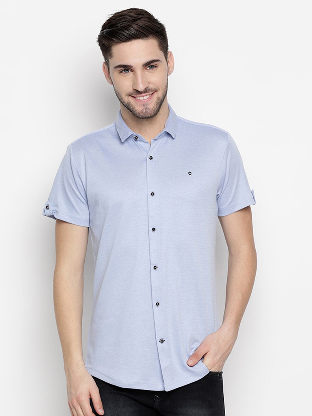 

V2 Value & Variety Men Blue Solid Casual Shirt