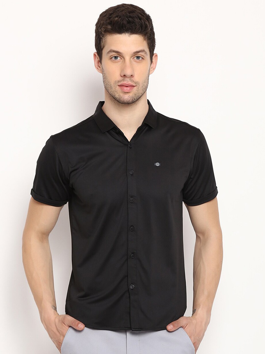 

V2 Value & Variety Men Black Casual Shirt