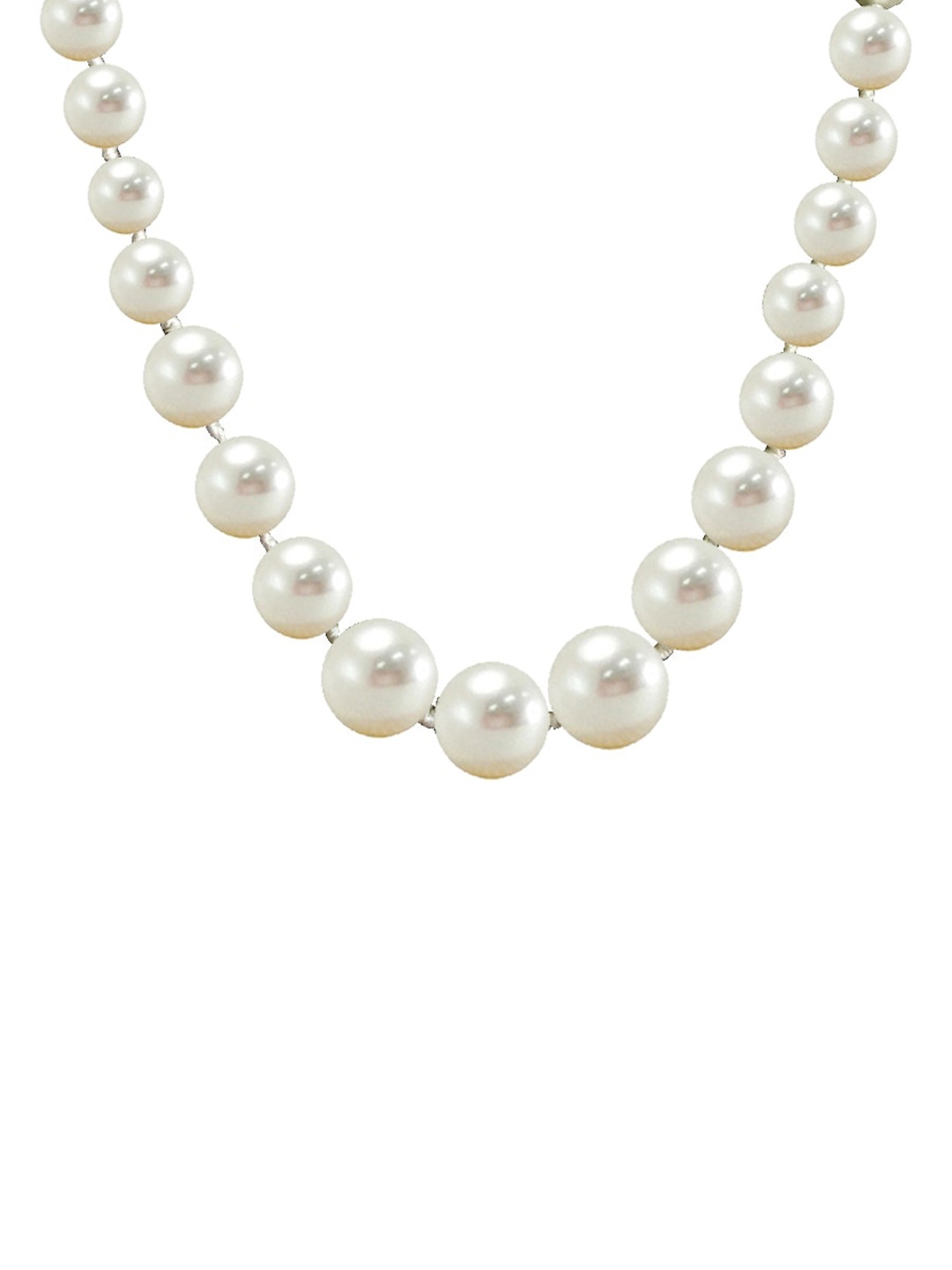 

RICH AND FAMOUS Women Off-White Pearl Gold-Plated Necklace