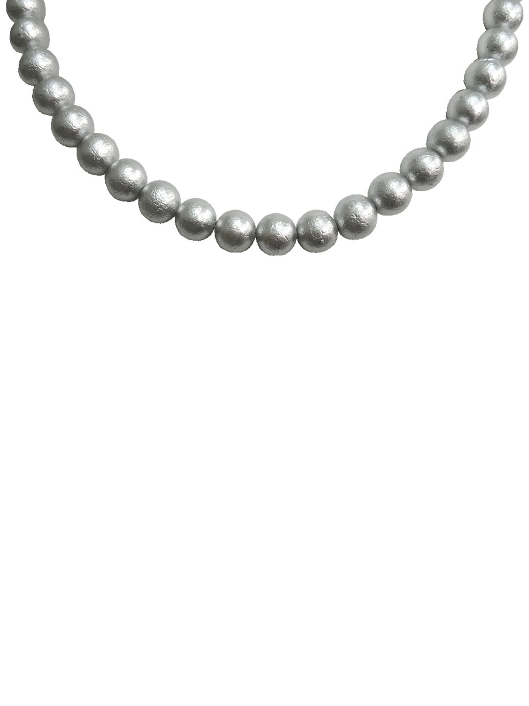 

RICH AND FAMOUS Grey Pearls Necklace, White