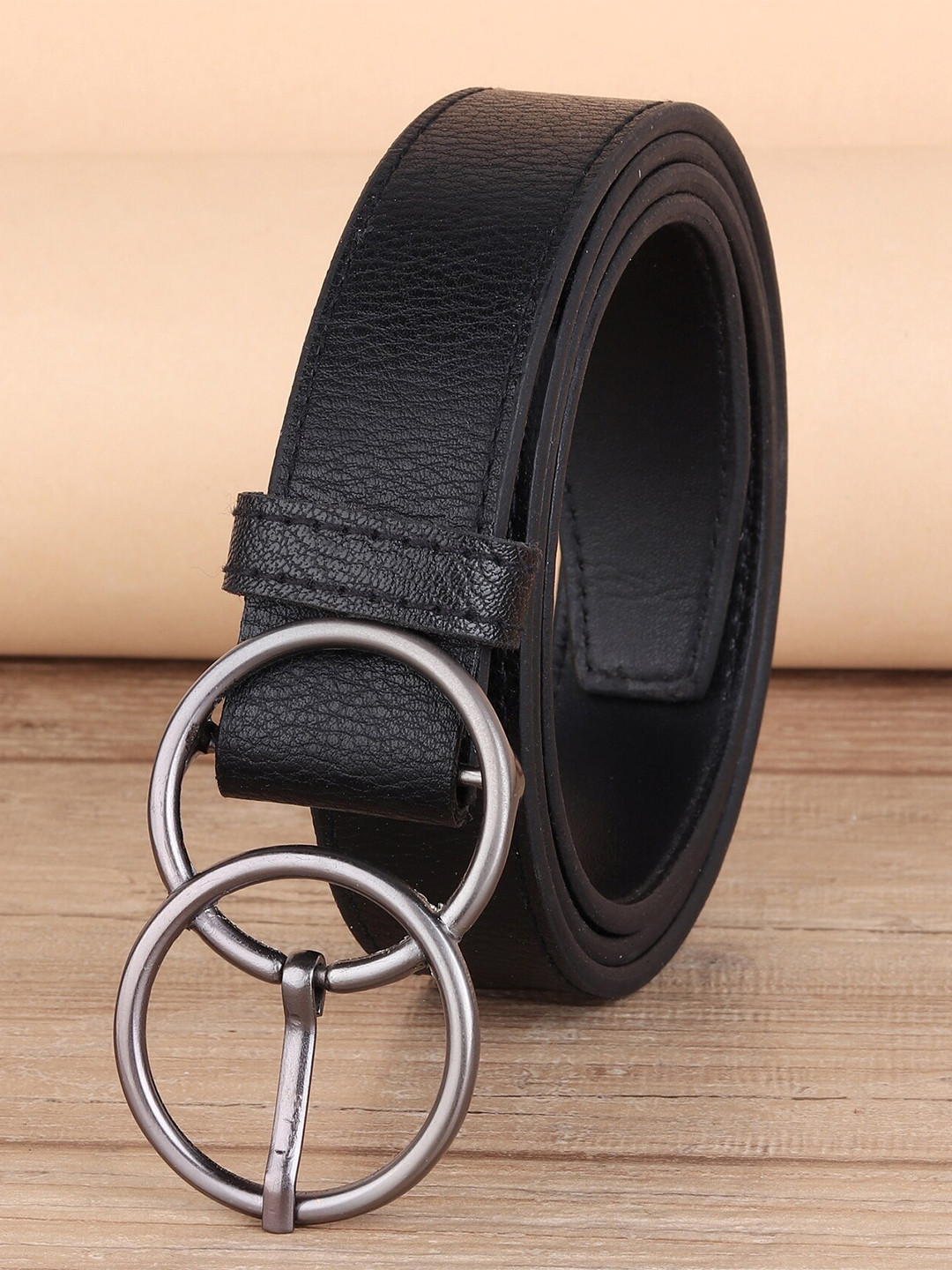 

URBAN ALFAMI Women Black PU Belt