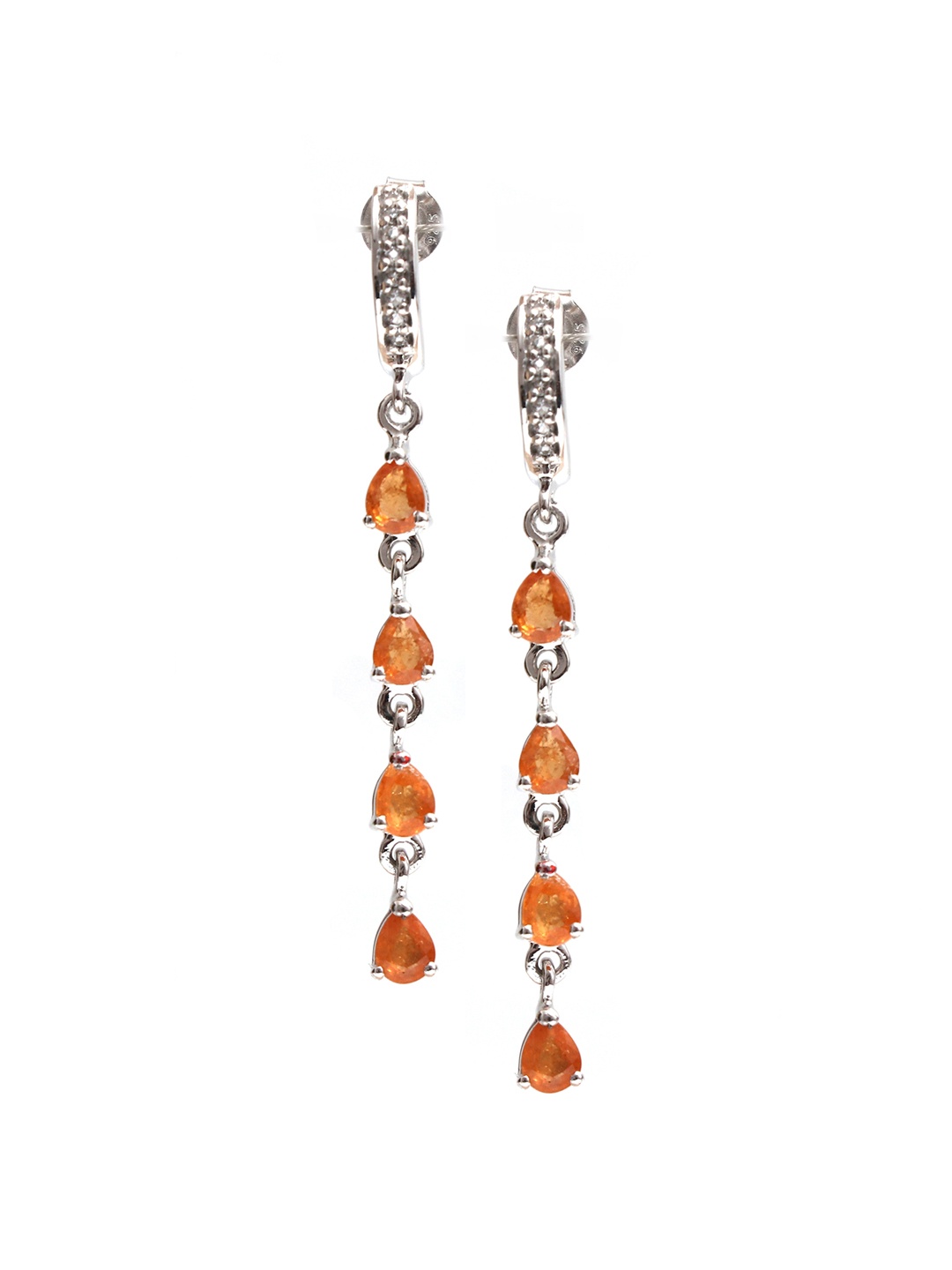 

HIFLYER JEWELS 925 Sterling Silver Yellow Topaz Gemstone Drop Earring