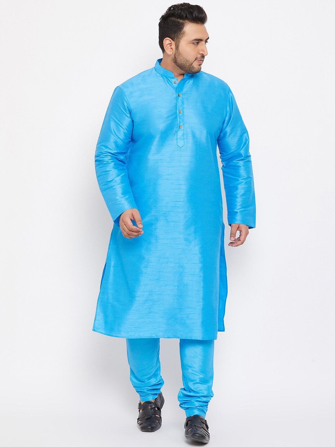 

VASTRAMAY Men Blue Kurta with Churidar