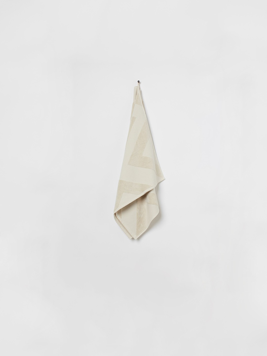 

H&M Beige Patterned Cotton Bath Towel