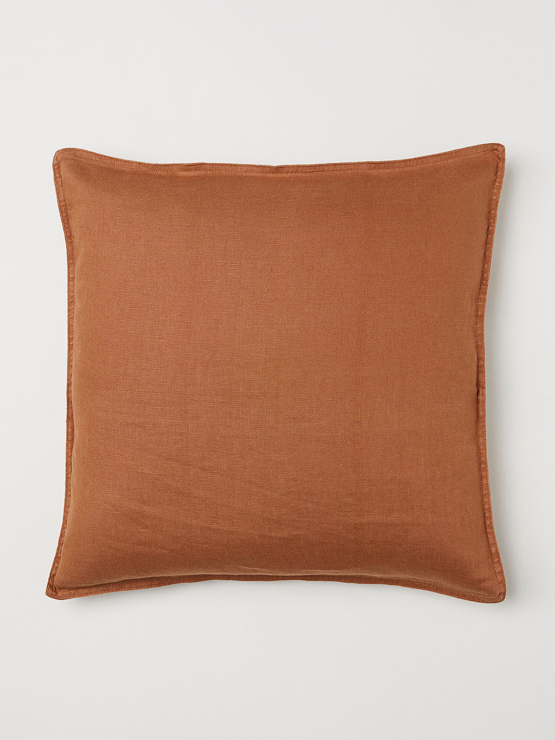 

H&M Brown Washed Linen Cushion Cover