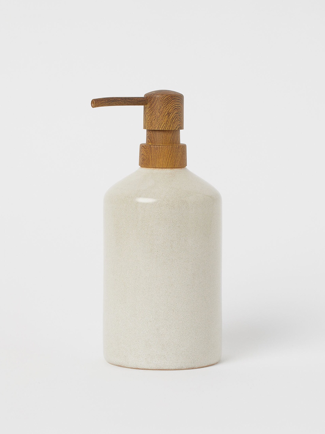 

H&M Beige & Tan Solid Stoneware Soap Dispenser