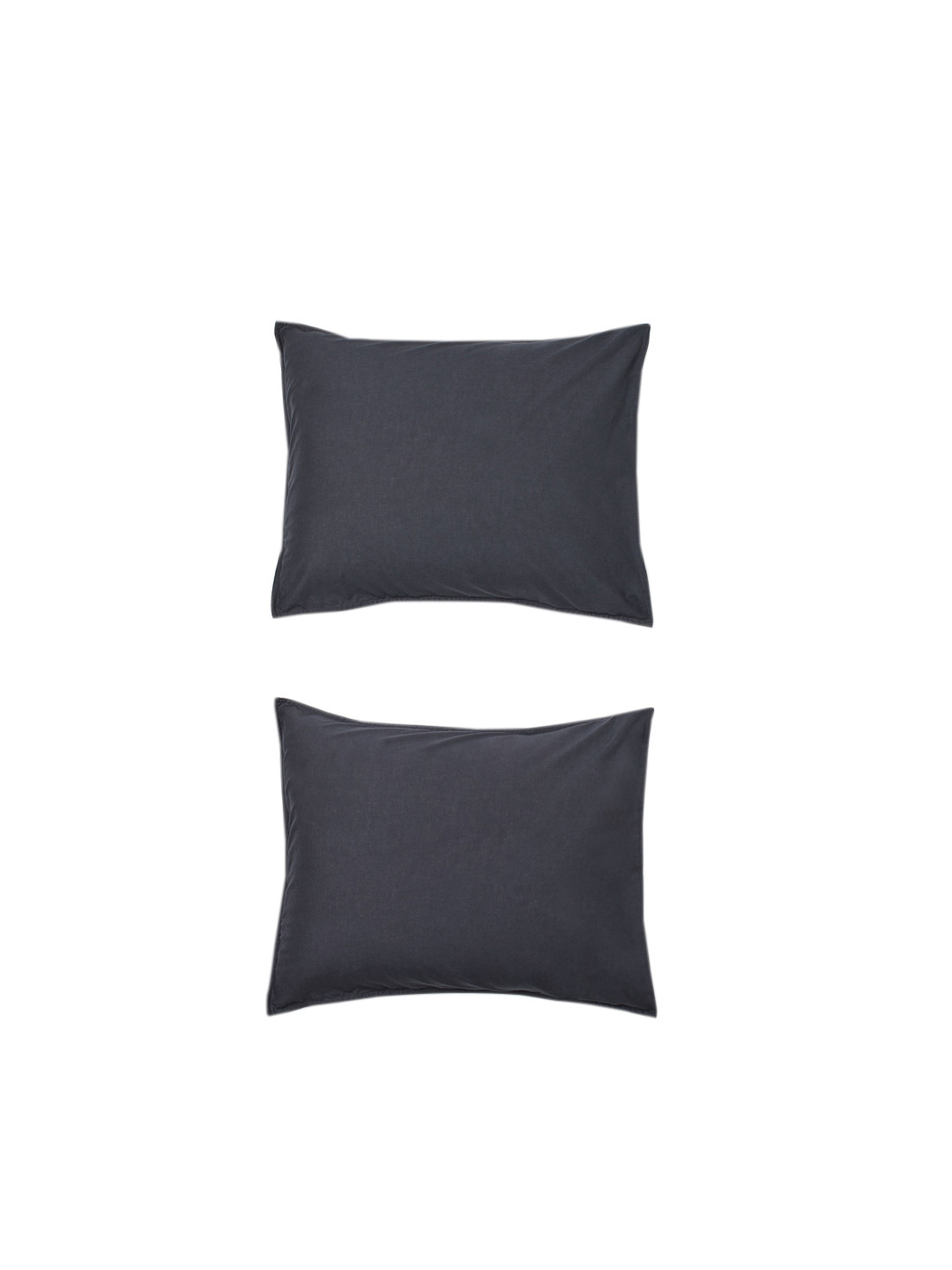 

H&M Charcoal Grey Solid 2-Pack Cotton Pillowcases