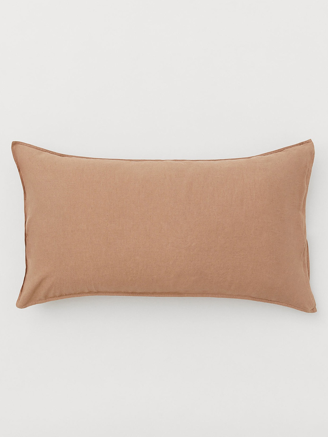 

H&M Beige Solid Washed Linen Pillowcase