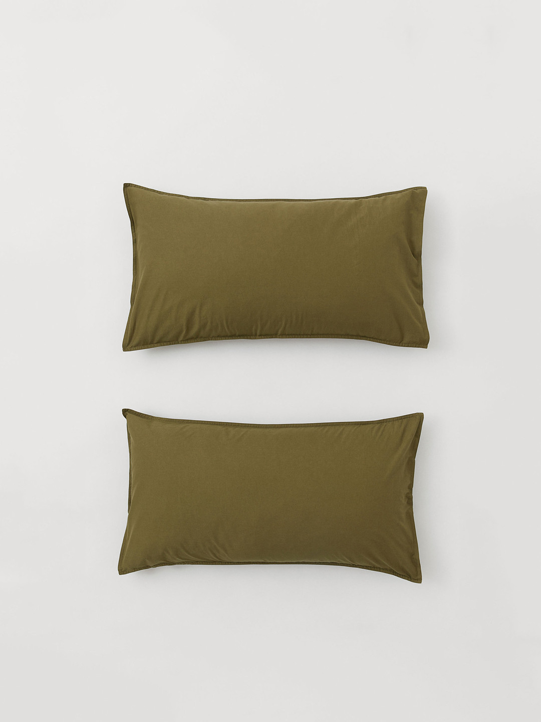 

H&M 2-Pack Cotton Pillowcases, Green