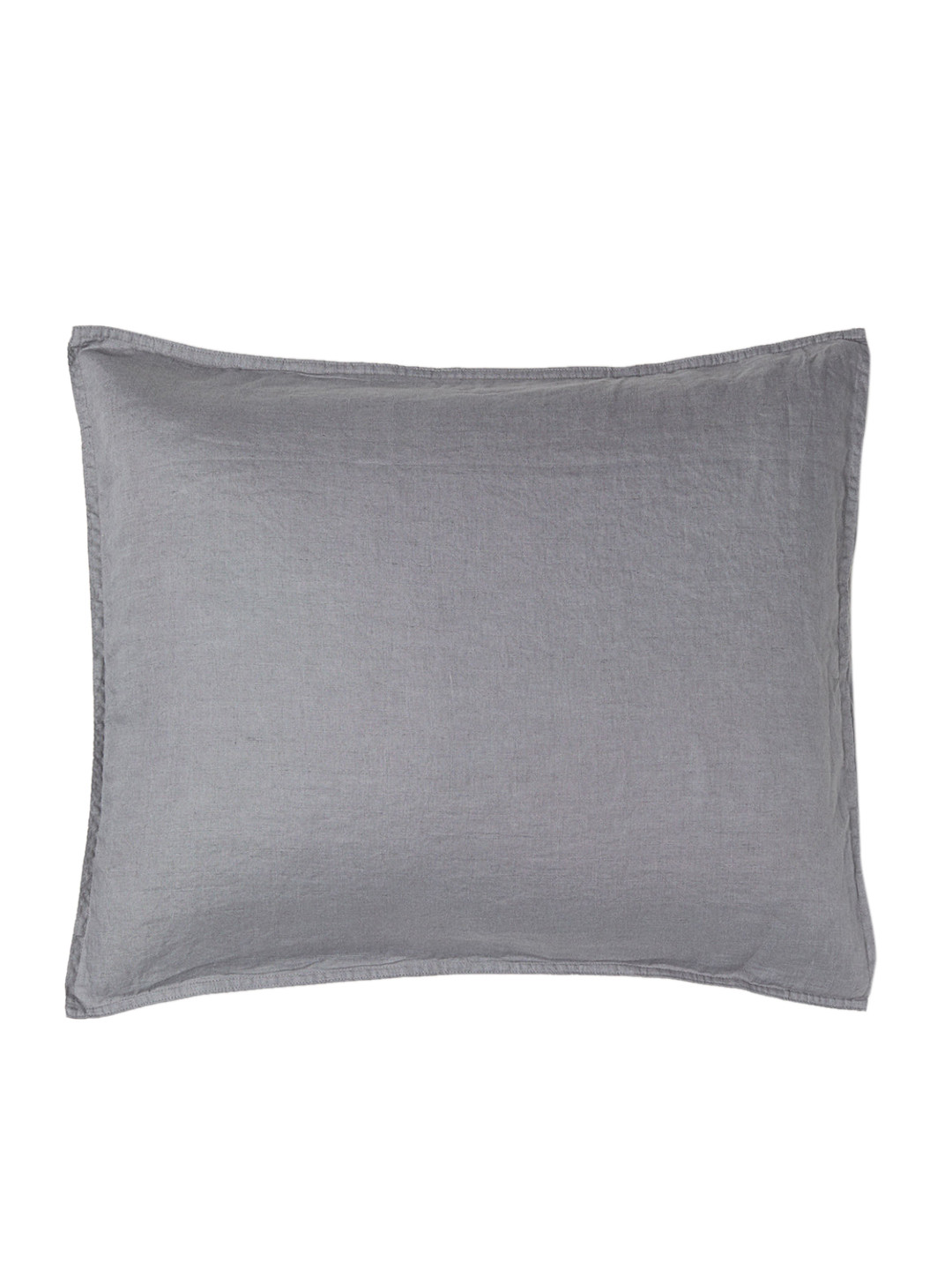 

H&M Grey Solid Washed Linen Pillowcase