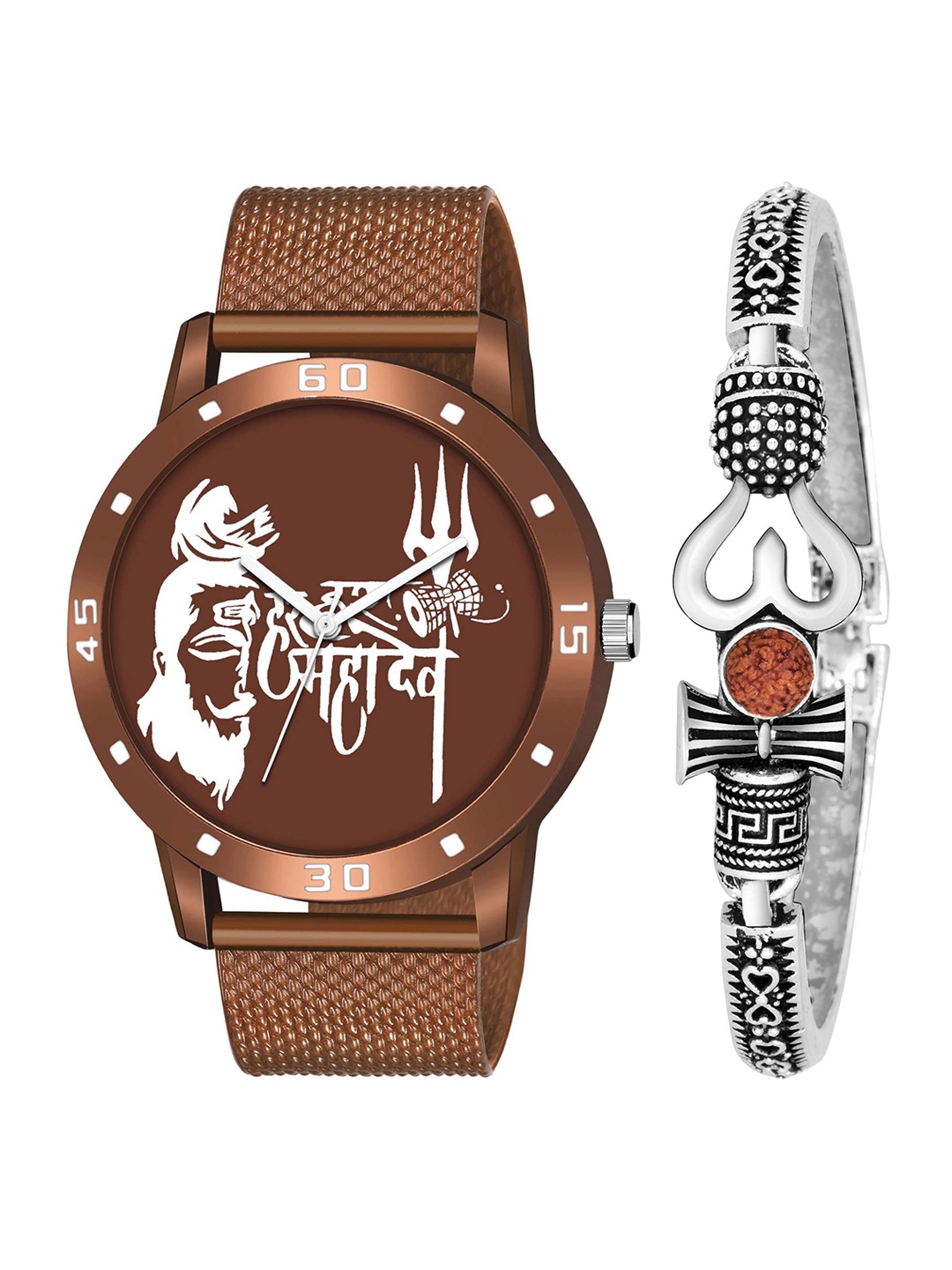 

HAPPY KHAJANA Men Brass Dial & Bracelet Style Straps Analogue Watch KJR_592_JEWL_049, Brown