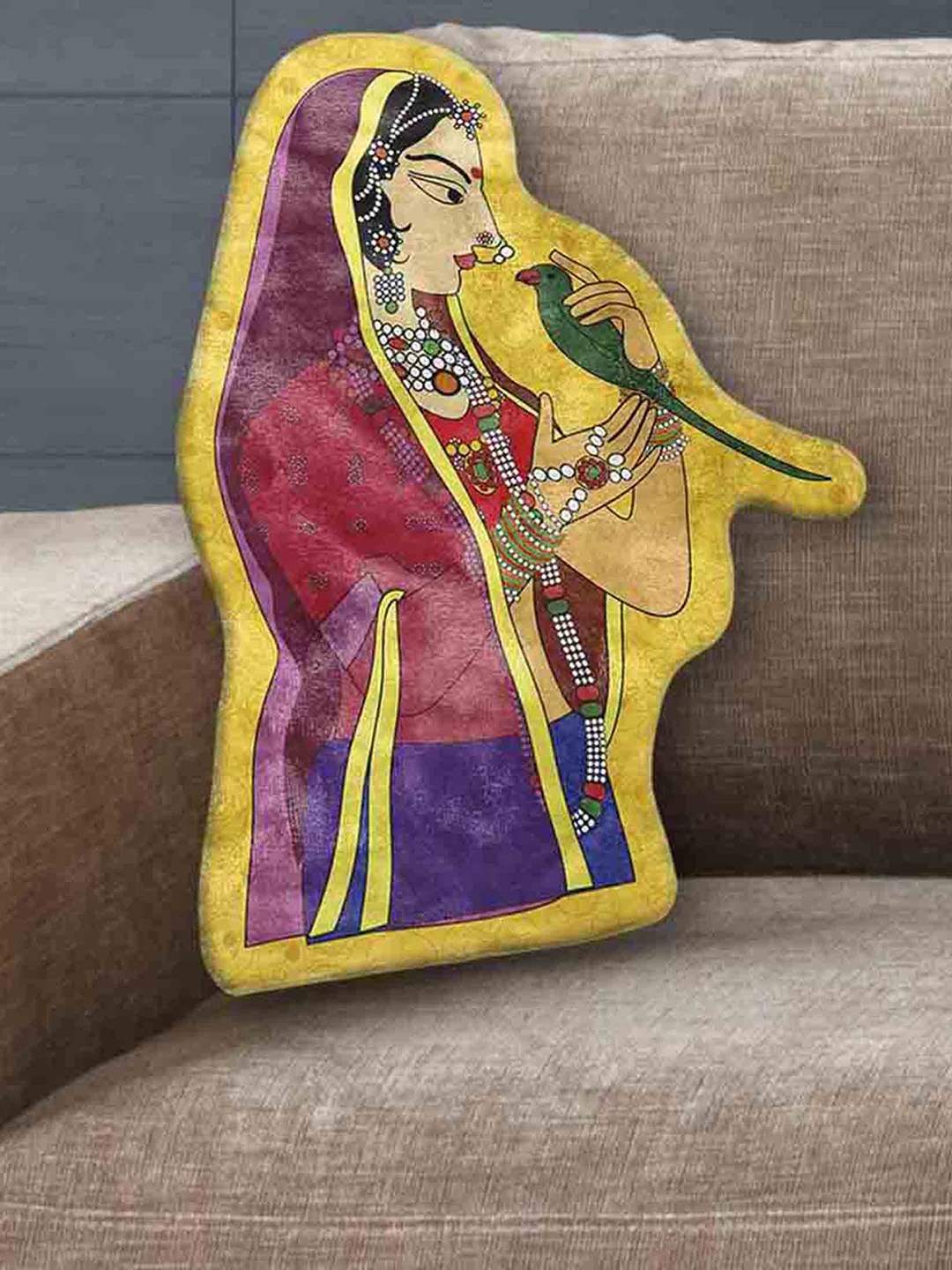 

LA VERNE Multicolor Abstract Shaped cushion, Multi